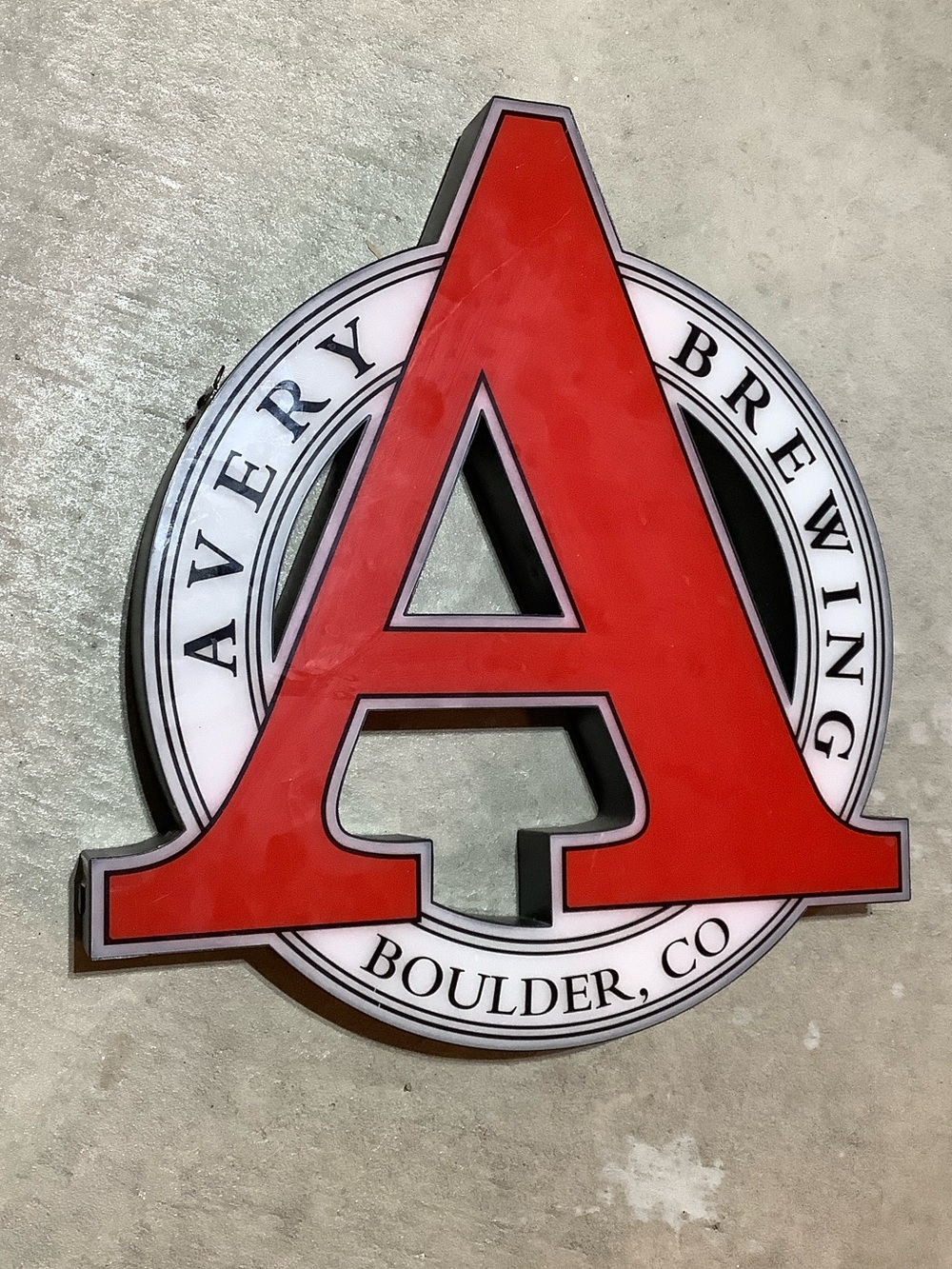 Avery brewing company LED bar sign